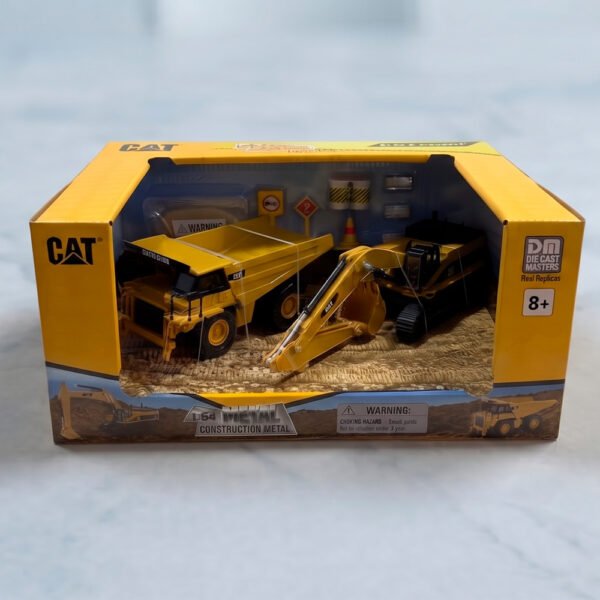 84650A Miniatura Combo Caminhão 775E + Escavadeira 385CL 1:64